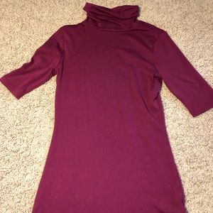 Turtleneck 3/4 Sleeve Top